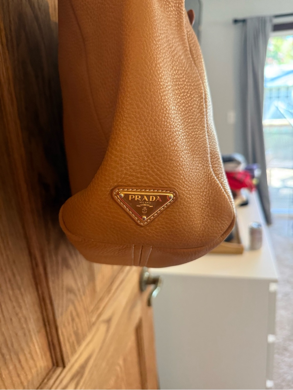 Vintage PRADA Leather Tote Bag - Picture 2 of 13